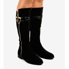 Botas pretas quentes 7570-PG preto 1