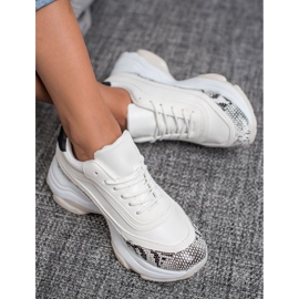 SHELOVET Snake Print Trainers branco multicolorido 1