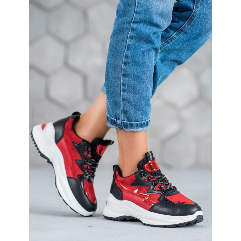 SHELOVET Calçado desportivo vermelho multicolorido 1