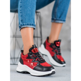 SHELOVET Calçado desportivo vermelho multicolorido 2