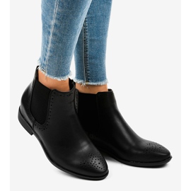 Botas pretas com elástico A-187 preto 2