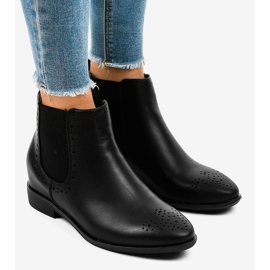 Botas pretas com elástico A-187 preto 1