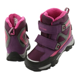 Botas de velcro MtTrek com membrana 18-501-011 tolet rosa cinza 3