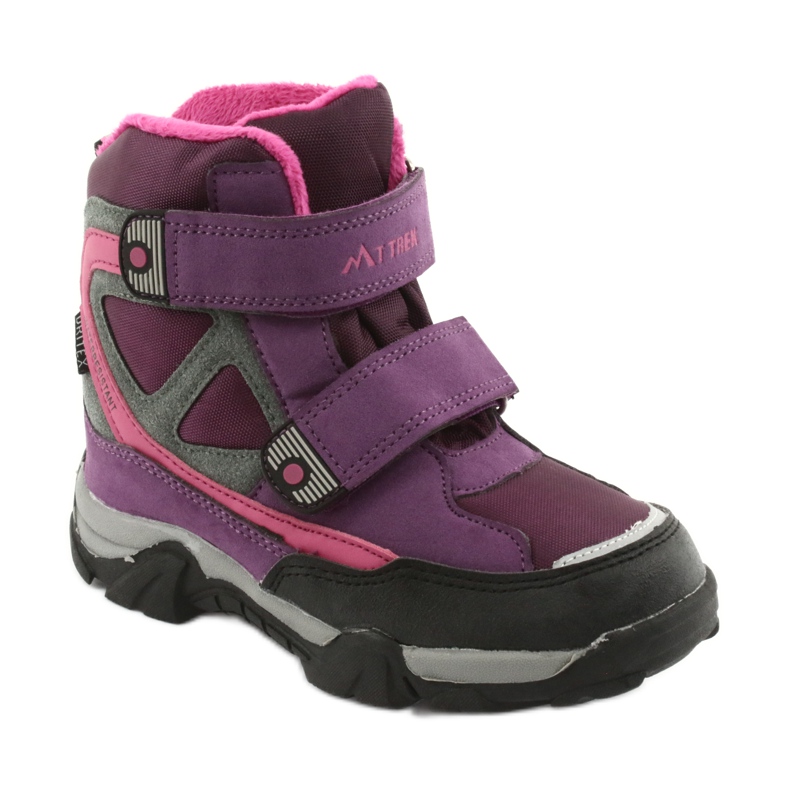 Botas de velcro MtTrek com membrana 18-501-011 tolet rosa cinza 1