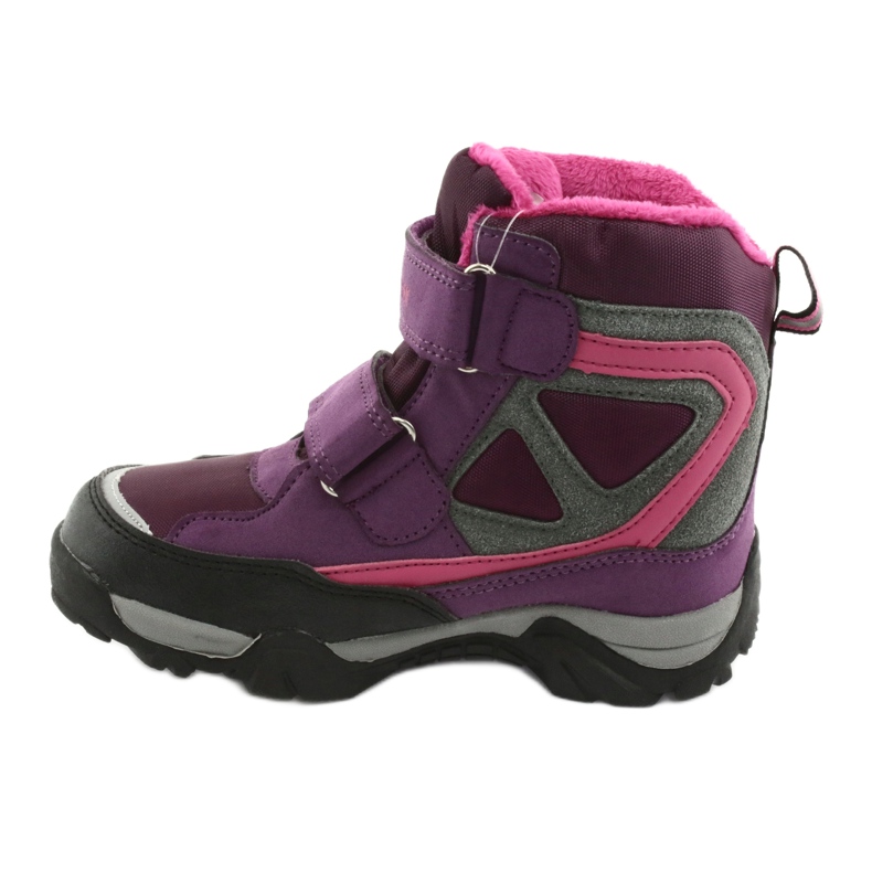 Botas de velcro MtTrek com membrana 18-501-011 tolet rosa cinza 2