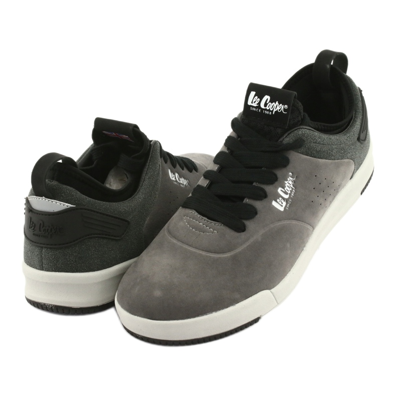 Sapatos Lee Cooper 19-29-051B cinza preto 3