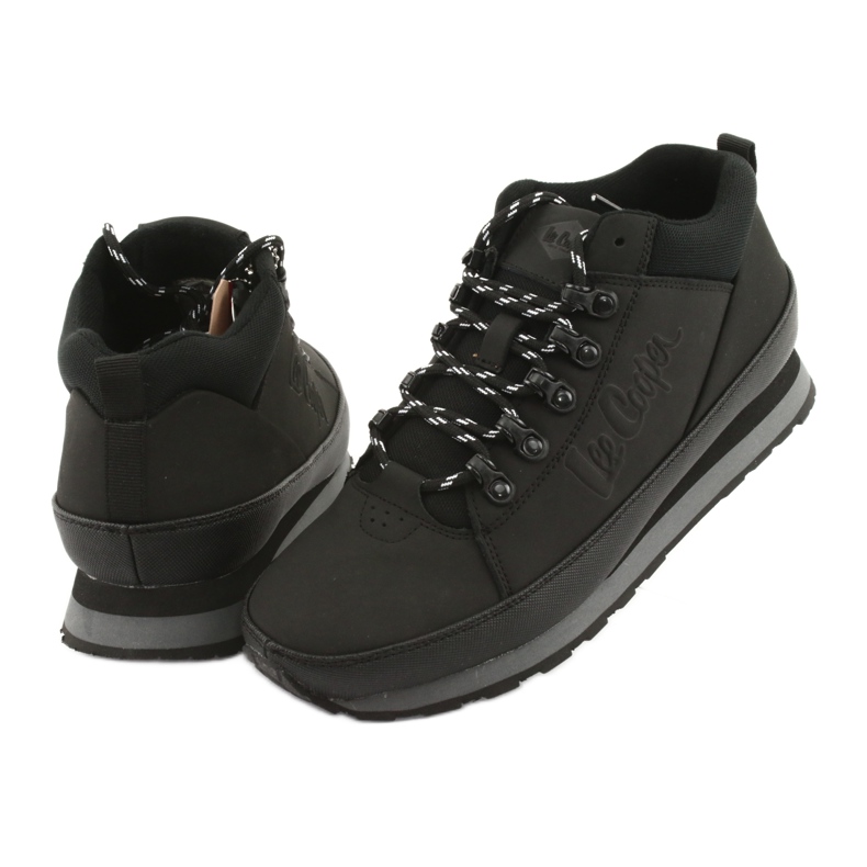 Sapatos masculinos de inverno Black Lee Cooper 19-20-011 preto 3