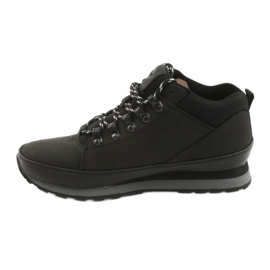 Sapatos masculinos de inverno Black Lee Cooper 19-20-011 preto 2