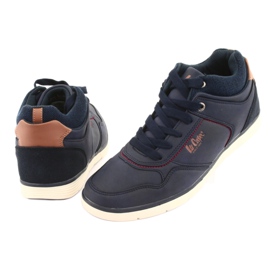 Sapatos masculinos Lee Cooper 19-29-032B azul marinho castanho 4