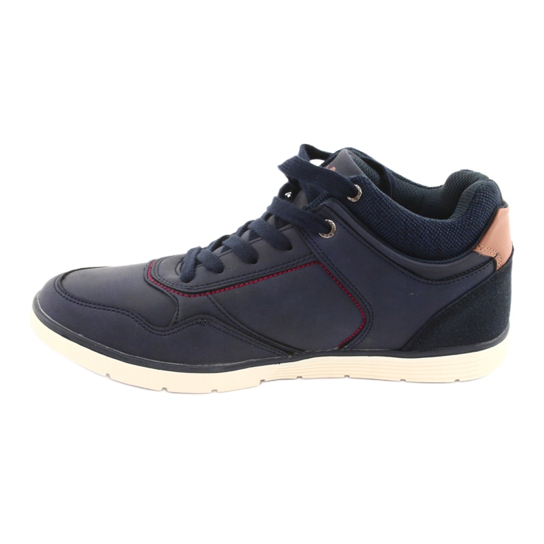 Sapatos masculinos Lee Cooper 19-29-032B azul marinho castanho 2