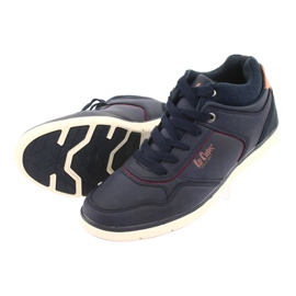 Sapatos masculinos Lee Cooper 19-29-032B azul marinho castanho 5