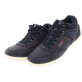 Sapatos masculinos Lee Cooper 19-29-032B azul marinho marrom azul-marinho 3