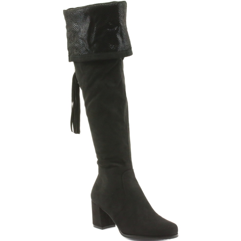 Botas de camurça preta Filippo 514 preto 2