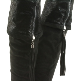 Botas de camurça preta Filippo 514 preto 4