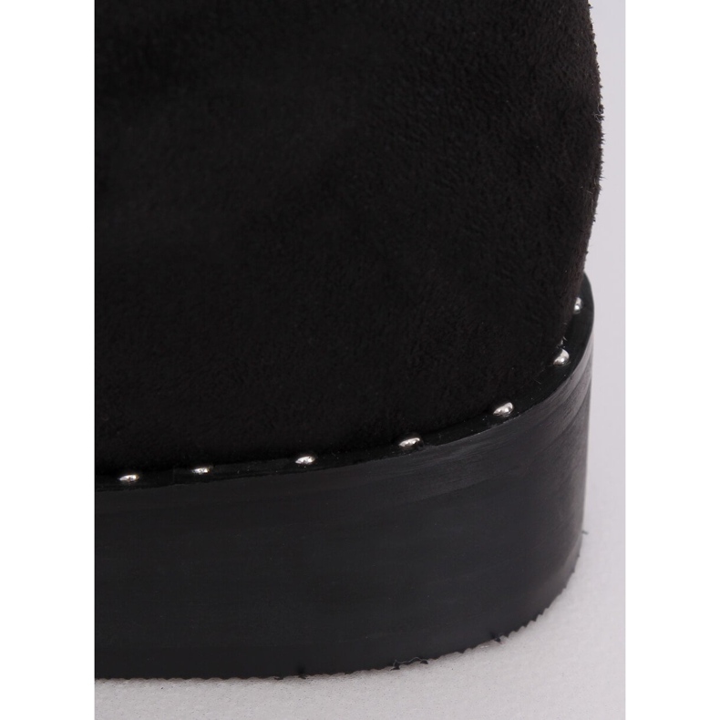 Botas de camurça pretas QT04P pretas preto 2 Botas de camurça pretas QT04P pretas preto 2