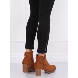 Botas Camel 8B856 Camel camurça de salto alto marrom 2