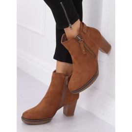 Botas de salto alto camurça bege 8B856 Khaki 1 Botas de salto alto camurça bege 8B856 Khaki 1