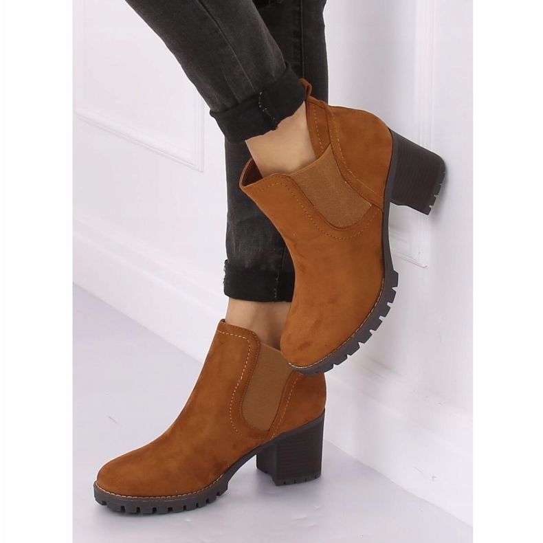 Chelsea botas de salto alto camelo 8B879 Camel marrom 2
