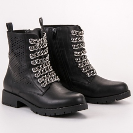 Groto Gogo Botas estilo rock preto 1