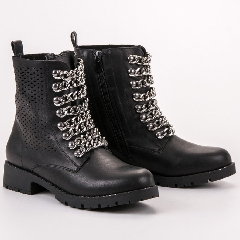 Groto Gogo Botas estilo rock preto 1