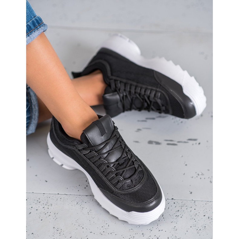 SHELOVET Calçados Esportivos da Moda preto 1