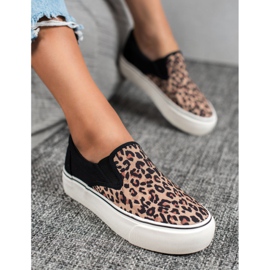 SHELOVET Slipons manchados preto multicolorido 1