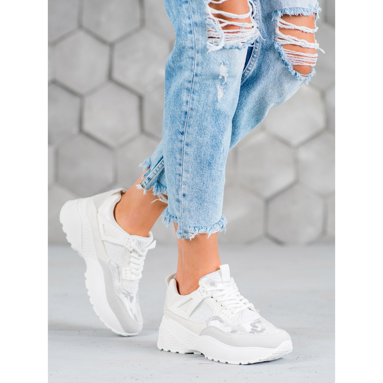 SHELOVET Tênis branco Moro 1