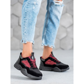 Muto Calçados Esportivos Brilhantes preto 2