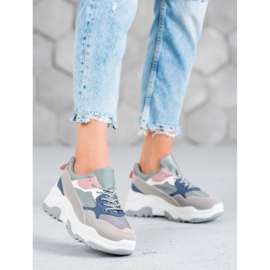 SHELOVET Tênis multicoloridos 2