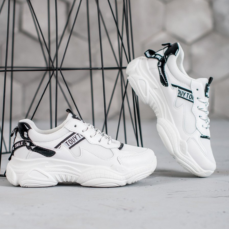 SHELOVET Calçados esportivos confortáveis branco 2