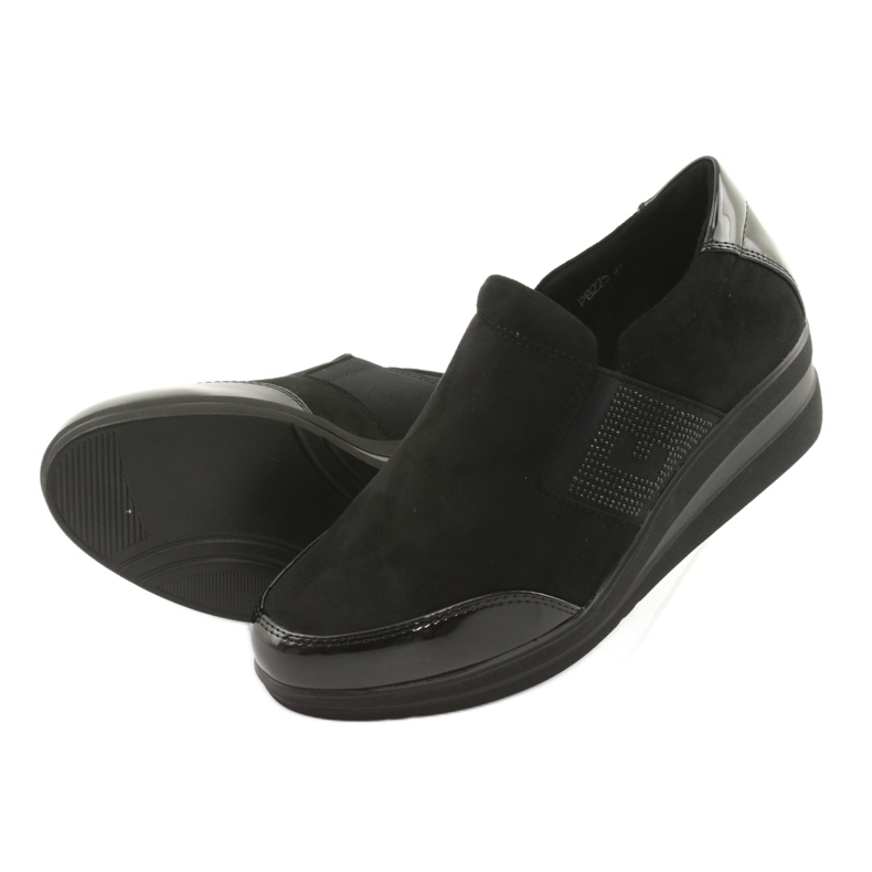 Sapatos pretos na cunha Sergio Leone 225 4