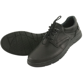Sapatos masculinos Riko 902 com atacadores preto 4 Sapatos masculinos Riko 902 com atacadores preto 4