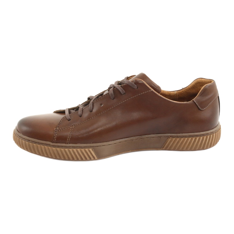 Riko Sports Leather Shoes 893 Brown marrom 2