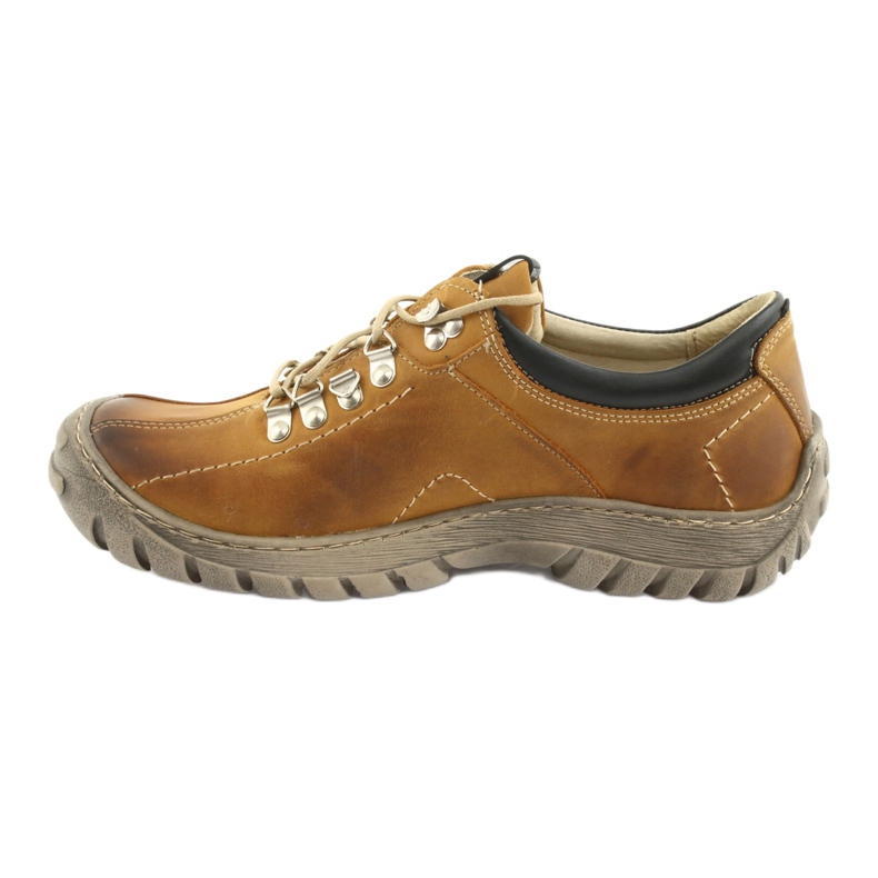 Sapatos de camelo masculinos Riko 904 loucamente ensolarados bege 2
