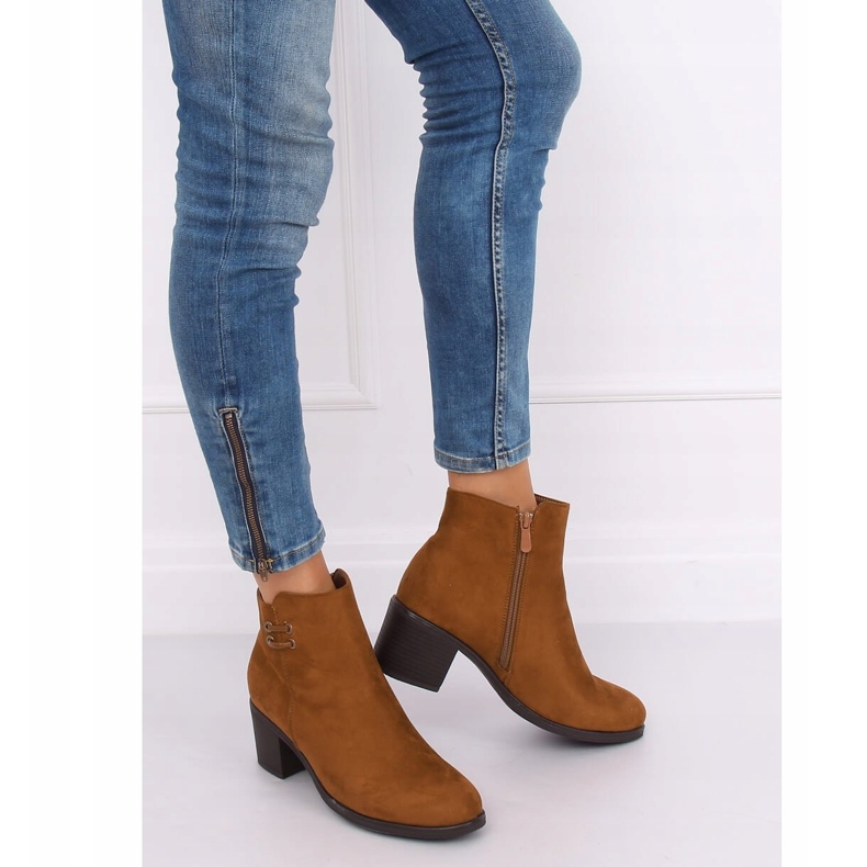 Camel 8B982 Botas de salto alto camelo castanho 2