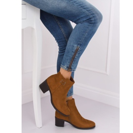 Camel 8B982 Botas de salto alto camelo marrom 1