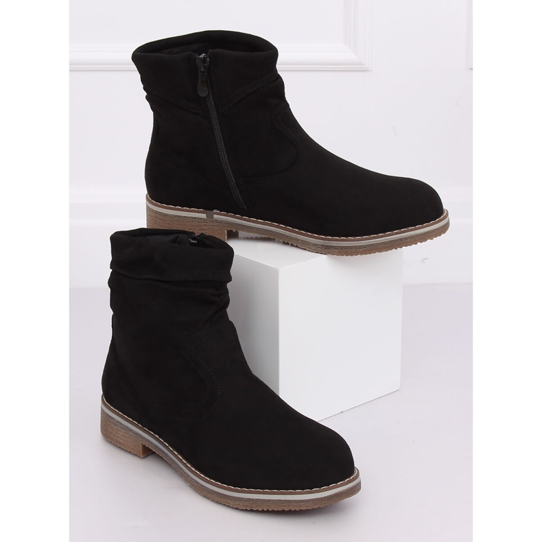 Botas femininas pretas W862 pretas preto 2