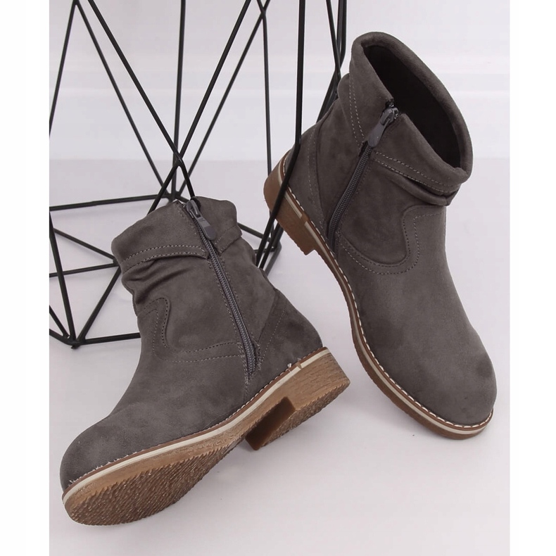 Botas cinza cinza para mulheres W862 cinza 1