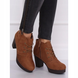 Sapatos de salto alto 8B883 Castanho cáqui marrom 2