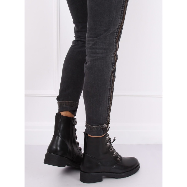 Botas militares pretas LJ002 pretas preto 1