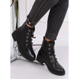 Botas militares pretas LJ002 pretas preto 2