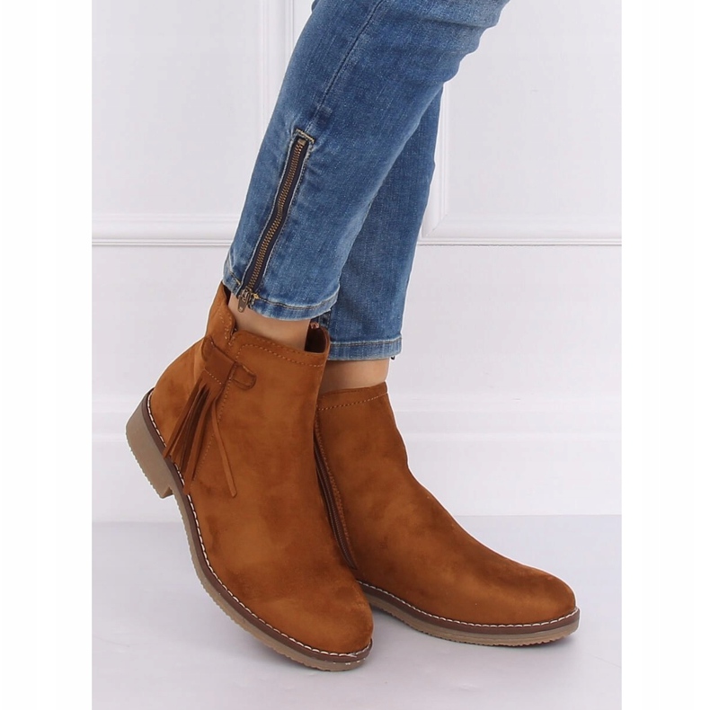 Botas Jodhpur com franjas camelo 8B907 Camel marrom 1