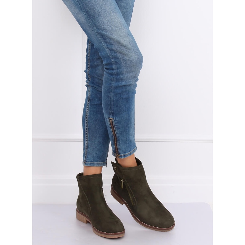 Botas Jodhpur verdes para mulheres 8B908 verdes 1