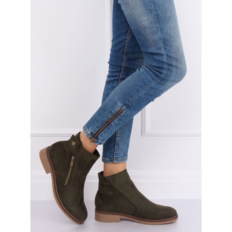 Botas Jodhpur verdes para mulheres 8B908 verdes 2