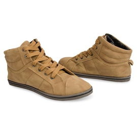 Tênis alto Konwers TD010 Camel castanho 1