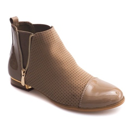 Botas Openwork 60865-2 Khaki multicolorido verde 1