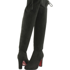 Botas pretas elásticas acima do joelho Filippo 996 preto 3 Botas pretas elásticas acima do joelho Filippo 996 preto 3