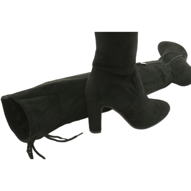 Botas pretas elásticas acima do joelho Filippo 996 preto 5