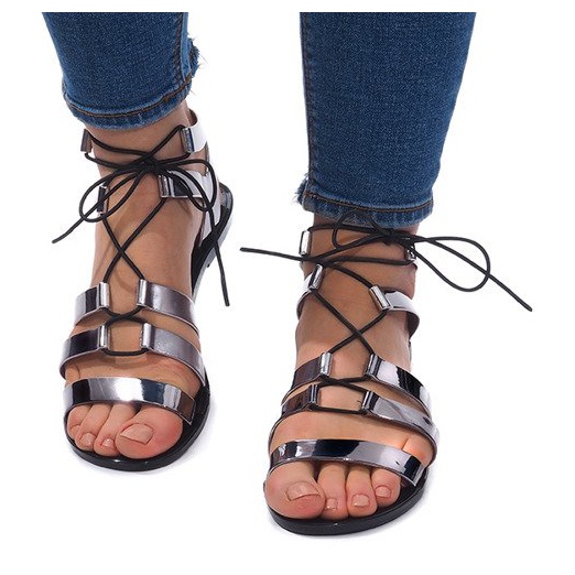 Sandálias pretas Meliski PT-9126 preto 1