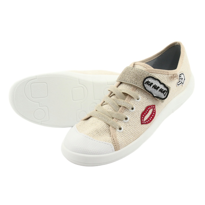 Calçados infantis Befado 251Q098 dourado 5